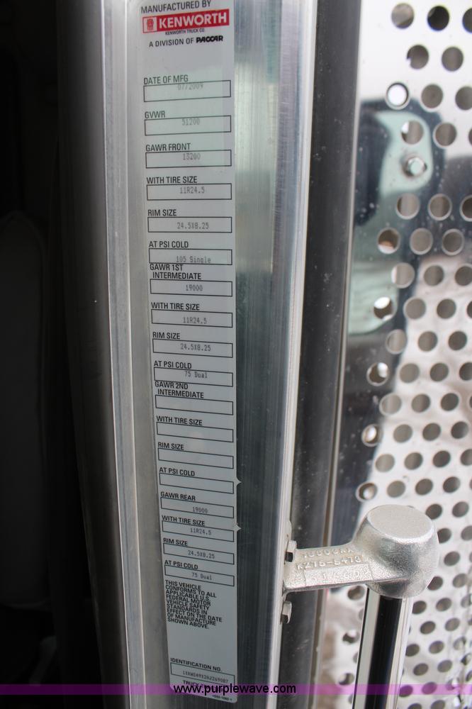 image for item K7027 2010 Kenworth W900 semi truck