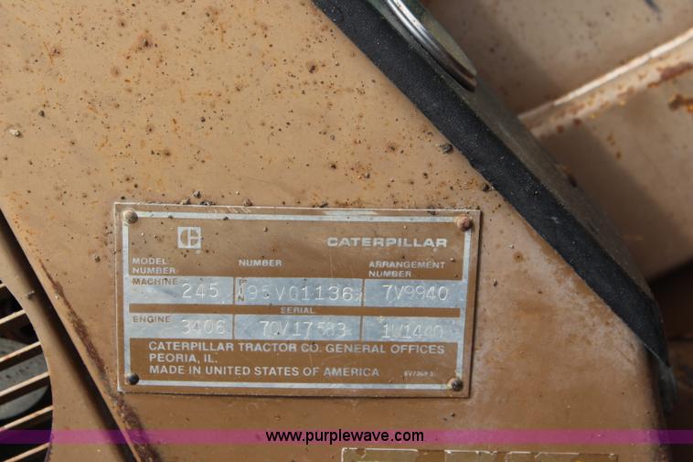 image for item K7101 1984 Caterpillar 245 excavator
