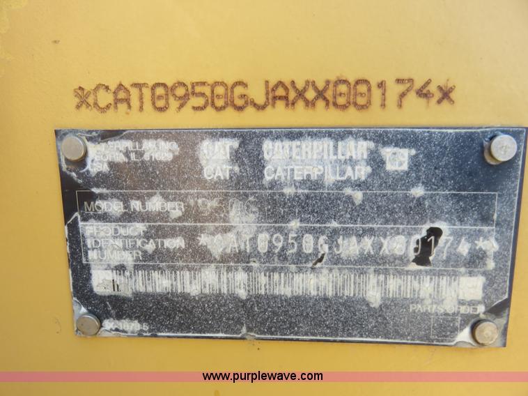 image for item K7104 2003 Caterpillar 950G Series II wheel loader