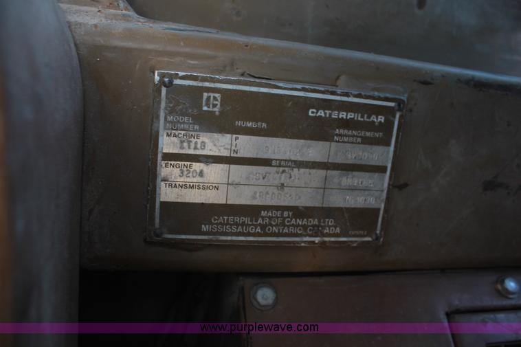 image for item K7129 1985 Caterpillar IT18 integrated tool carrier