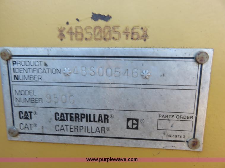image for item K7160 1999 Caterpillar 950G wheel loader