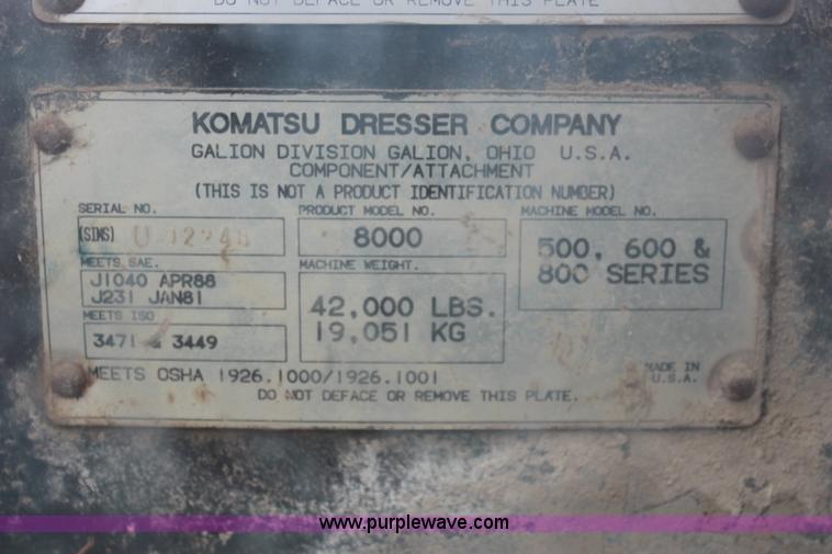 image for item K7163 1995 Komatsu GD650A-2B motor grader