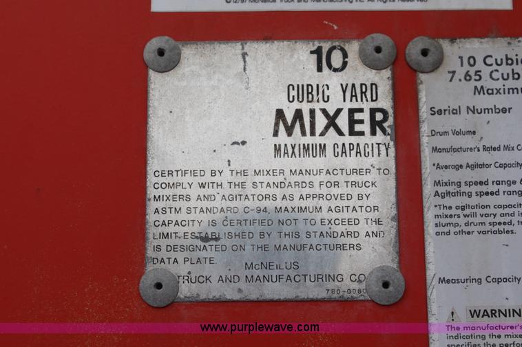 image for item K7164 1990 Kenworth W900 concrete truck