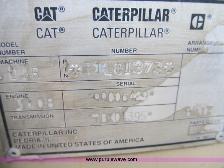 image for item K8833 2000 Caterpillar D9R dozer