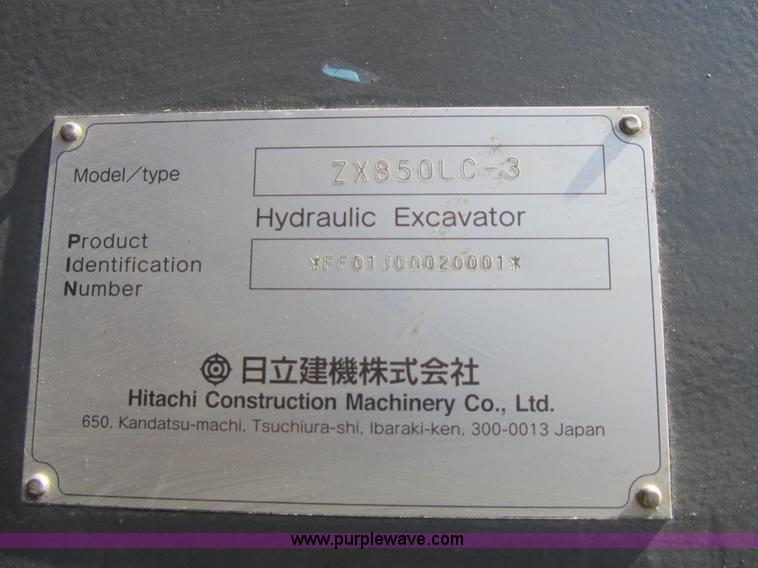 image for item K8838 2006 Hitachi ZX850LC-3 excavator