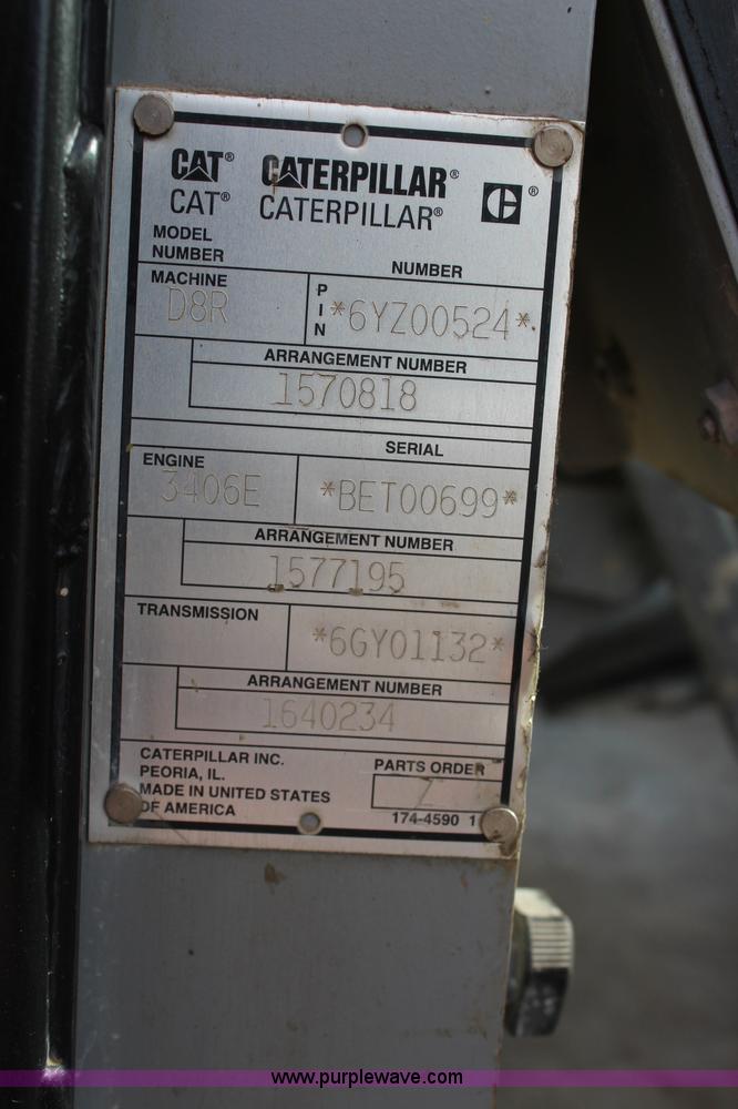 image for item K8839 2001 Caterpillar D8R Series II dozer