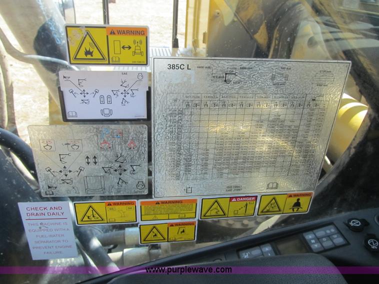 image for item K8841 2009 Caterpillar 385C L excavator