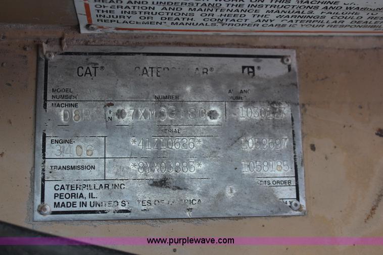 image for item K8944 1998 Caterpillar D8R dozer