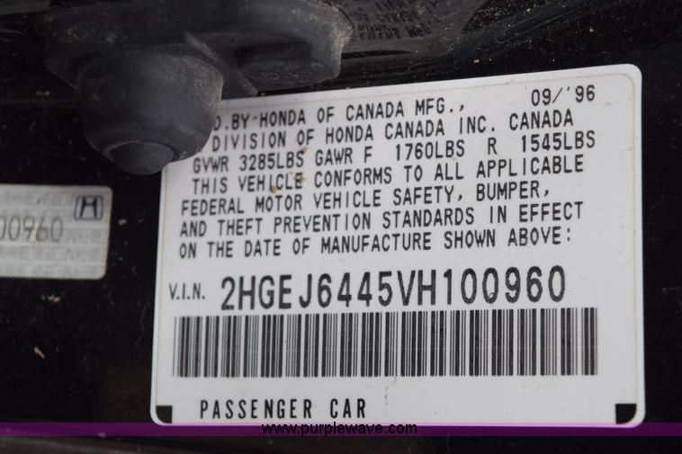 image for item E6258 1997 Honda Civic