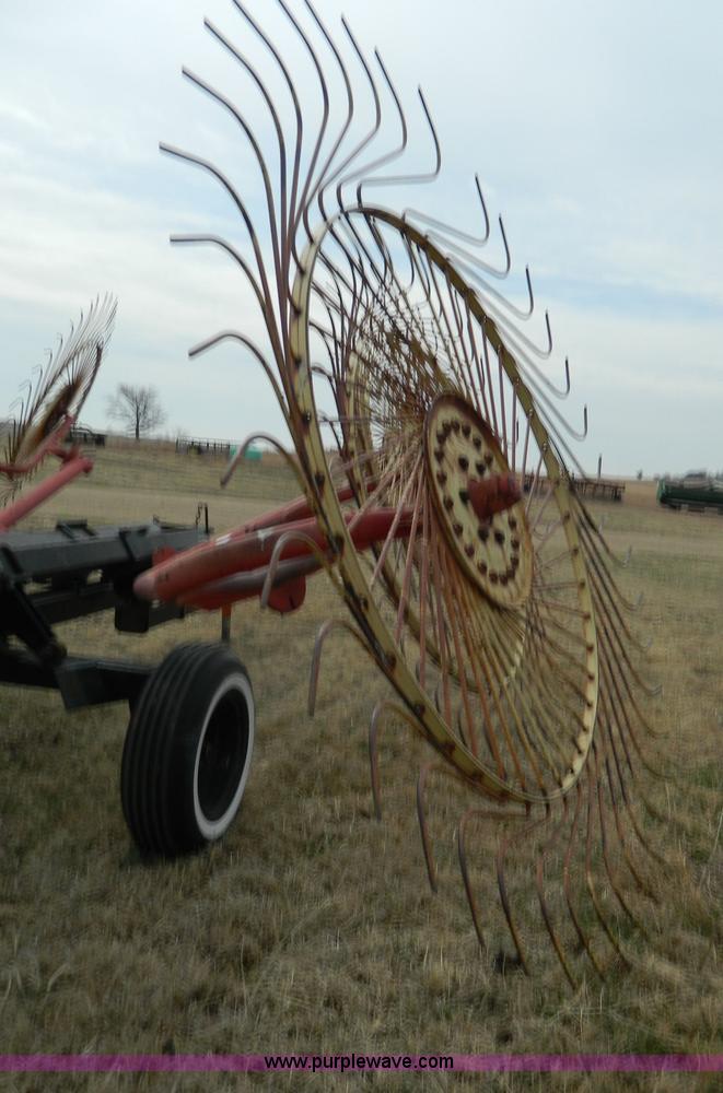 image for item AQ9253 Kelderman 10 wheel hay rake