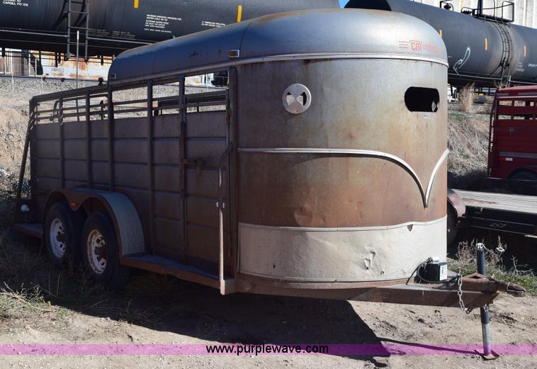 image for item E6184 1993 CM livestock trailer