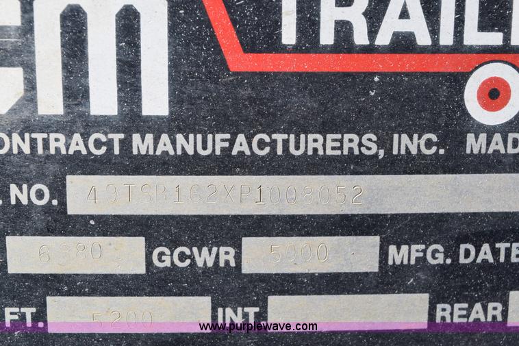 image for item E6184 1993 CM livestock trailer