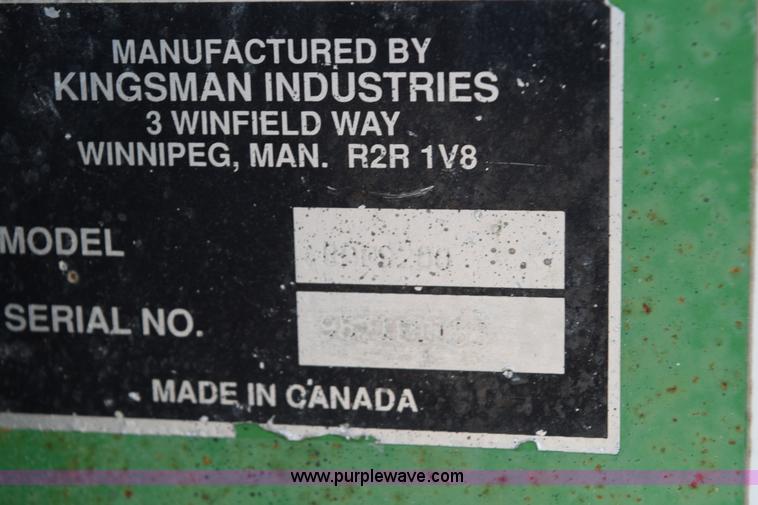 image for item E6219 Kingsman Industries bale processor