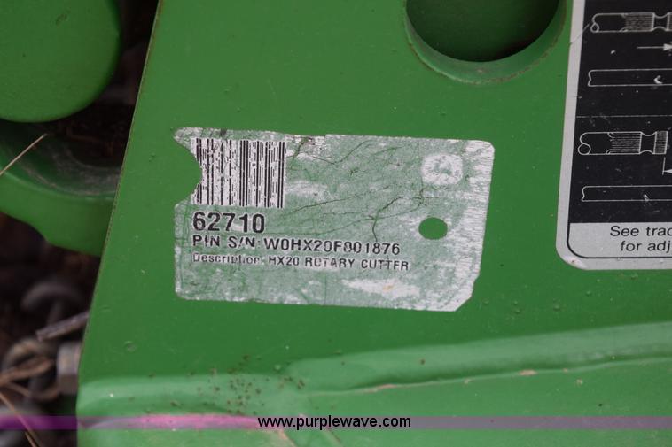 image for item E6302 John Deere HX20 batwing mower