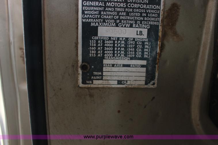 image for item F7609 1965 Chevrolet C60 grain truck