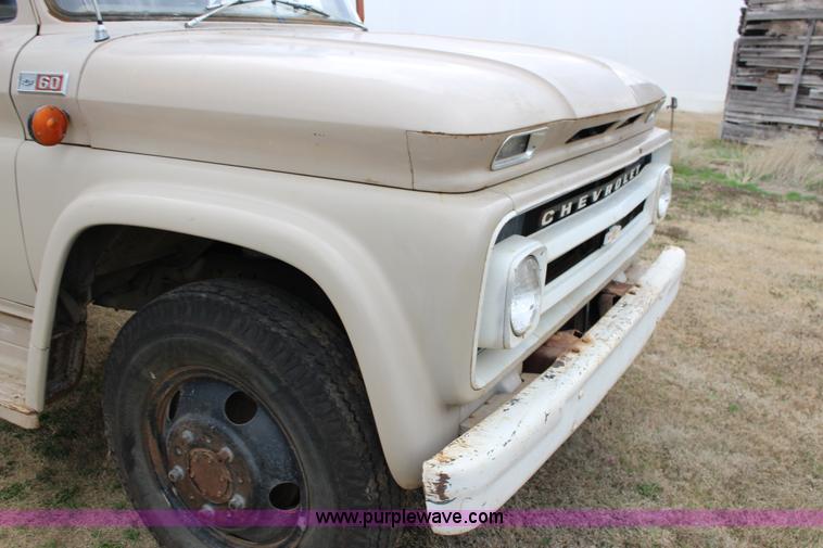 image for item F7609 1965 Chevrolet C60 grain truck