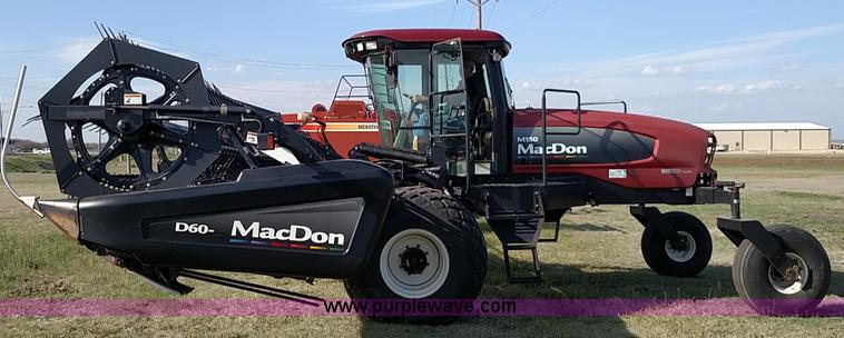 image for item F7654 2008 MacDon M150 self-propelled windrower