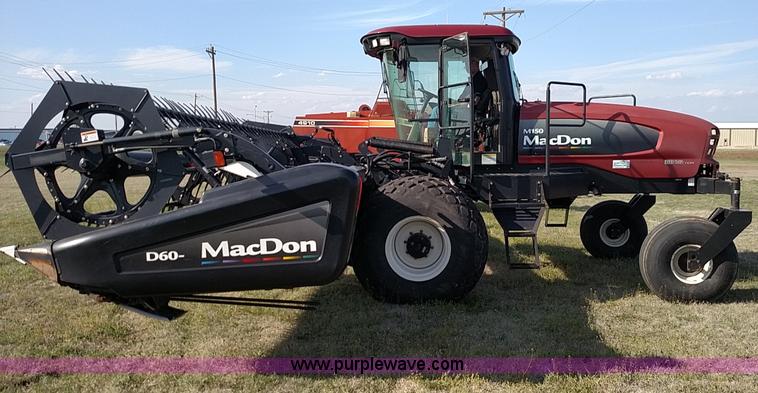 image for item F7654 2008 MacDon M150 self-propelled windrower