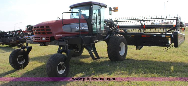 image for item F7654 2008 MacDon M150 self-propelled windrower