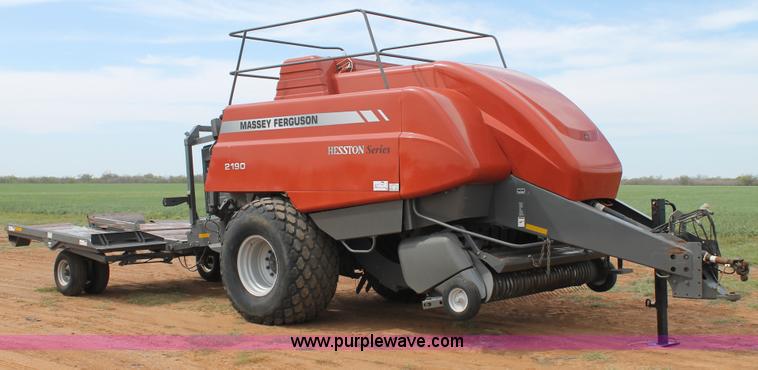 image for item H1538 2007 Massey-Ferguson 2190 large square baler