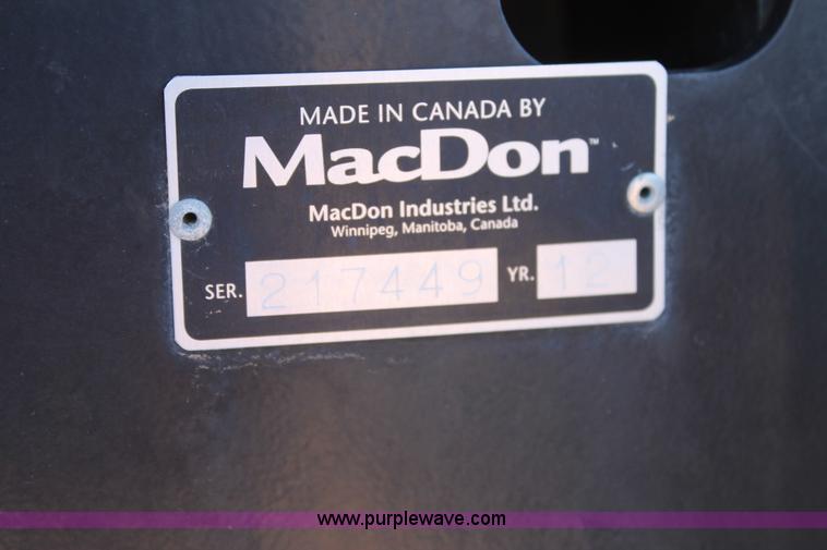 image for item H1559 2012 MacDon M205 self-propelled windrower