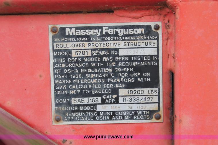 image for item H5607 1977 Massey-Ferguson 1155 tractor