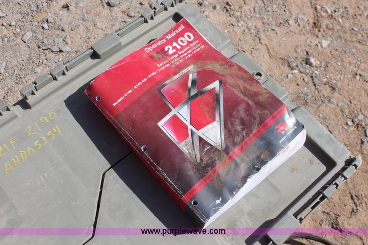 image for item H5856 2010 Massey-Ferguson 2190 large square baler