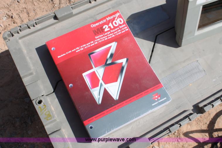 image for item H5858 2010 Massey-Ferguson 2190 large square baler