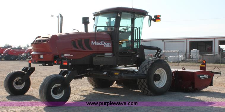 image for item H5860 2011 MacDon M205 self-propelled windrower
