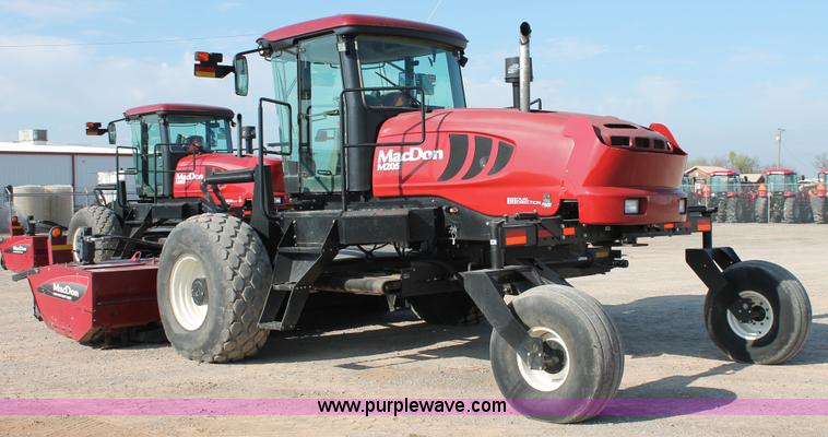 image for item H5860 2011 MacDon M205 self-propelled windrower