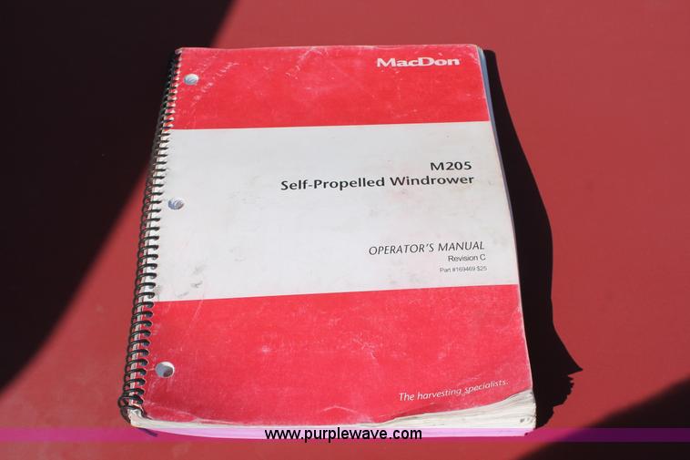 image for item H5860 2011 MacDon M205 self-propelled windrower