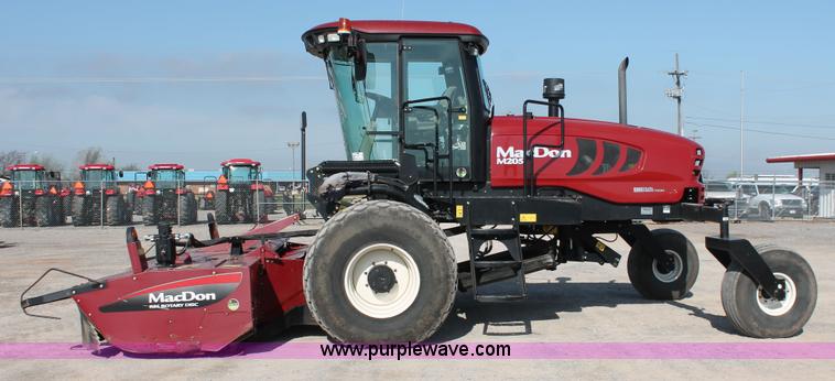 image for item H5861 2013 MacDon M205 self-propelled windrower