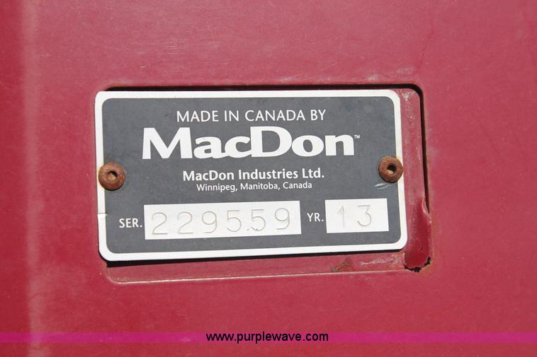 image for item H5861 2013 MacDon M205 self-propelled windrower