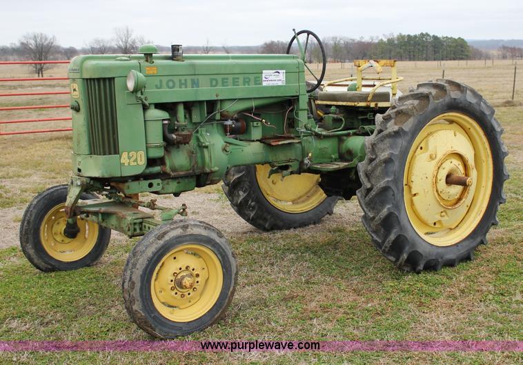 image for item J2282 1957 John Deere 420 tractor