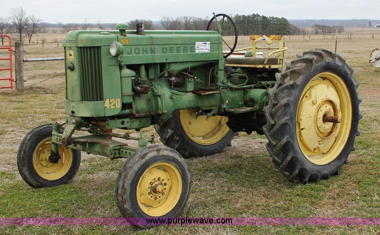 image for item J2282 1957 John Deere 420 tractor