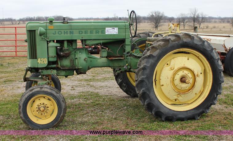image for item J2282 1957 John Deere 420 tractor