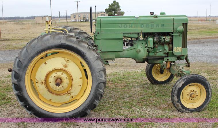 image for item J2282 1957 John Deere 420 tractor