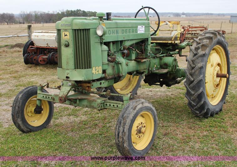 image for item J2282 1957 John Deere 420 tractor