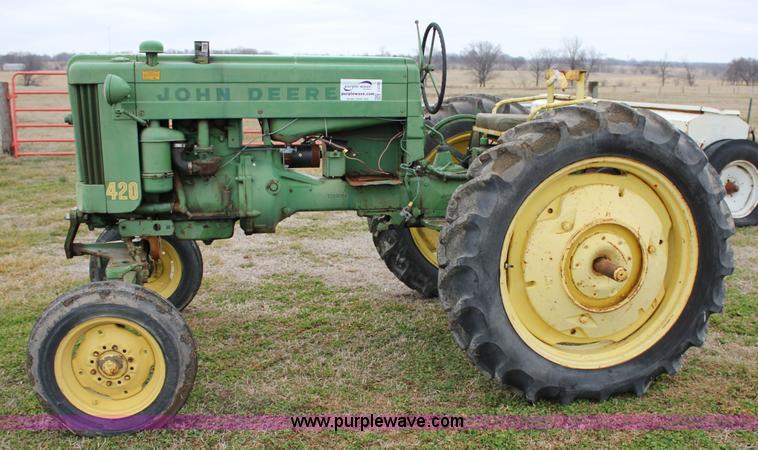 image for item J2282 1957 John Deere 420 tractor