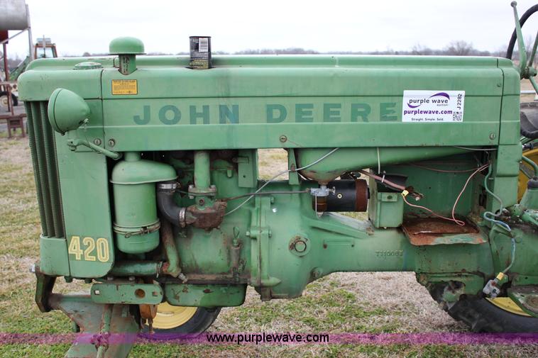 image for item J2282 1957 John Deere 420 tractor
