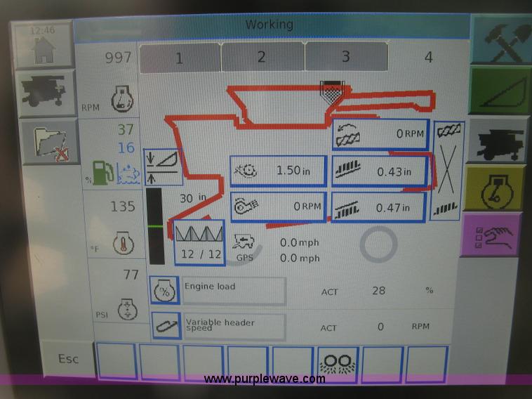 image for item K2999 2011 Massey Ferguson 9560 combine