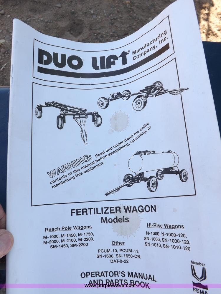 image for item K3800 Duo Lift fertilizer tank/dolly