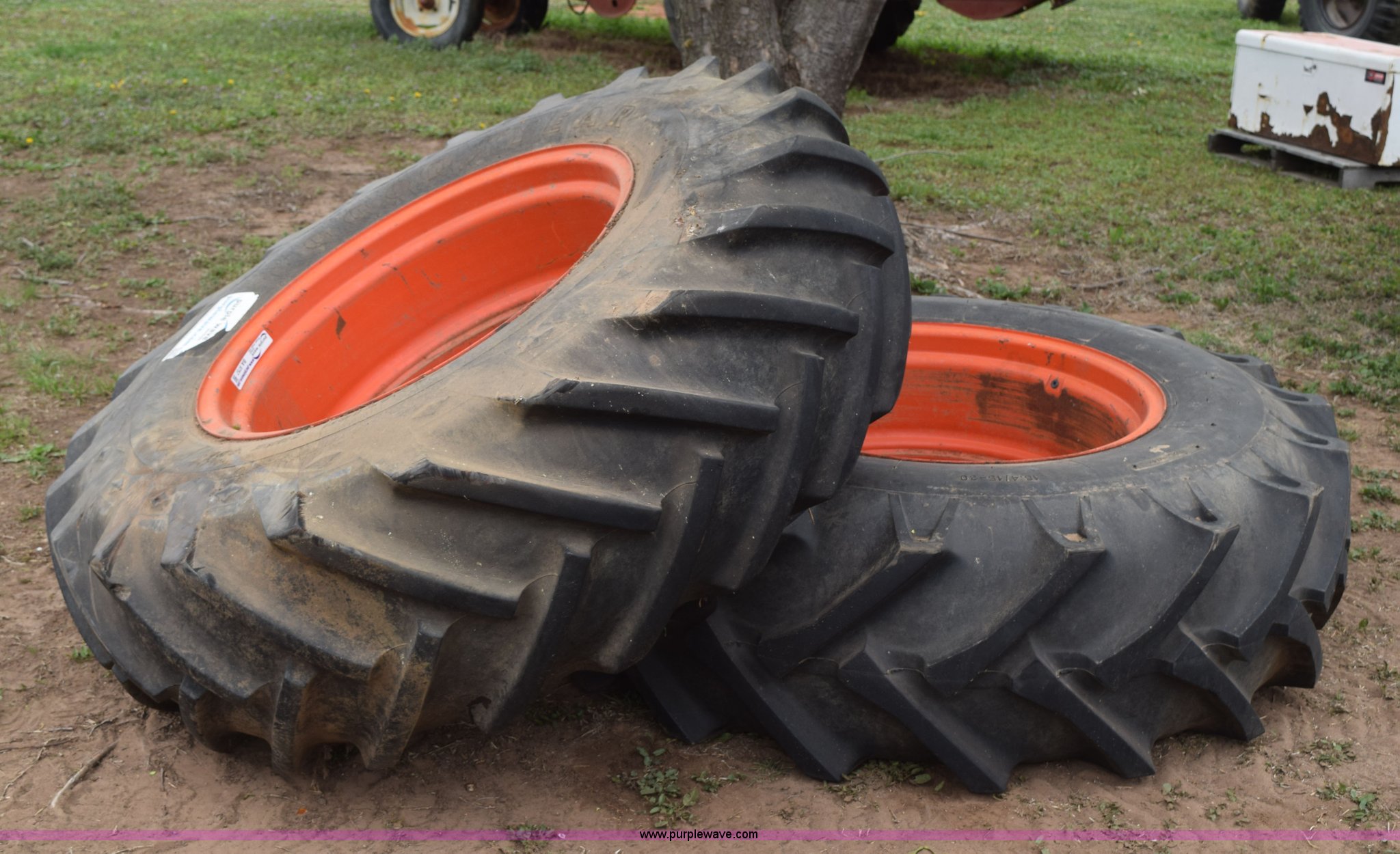 (2) 18.430 tires and wheels in Mount Hope, KS Item BA9757 sold Purple Wave