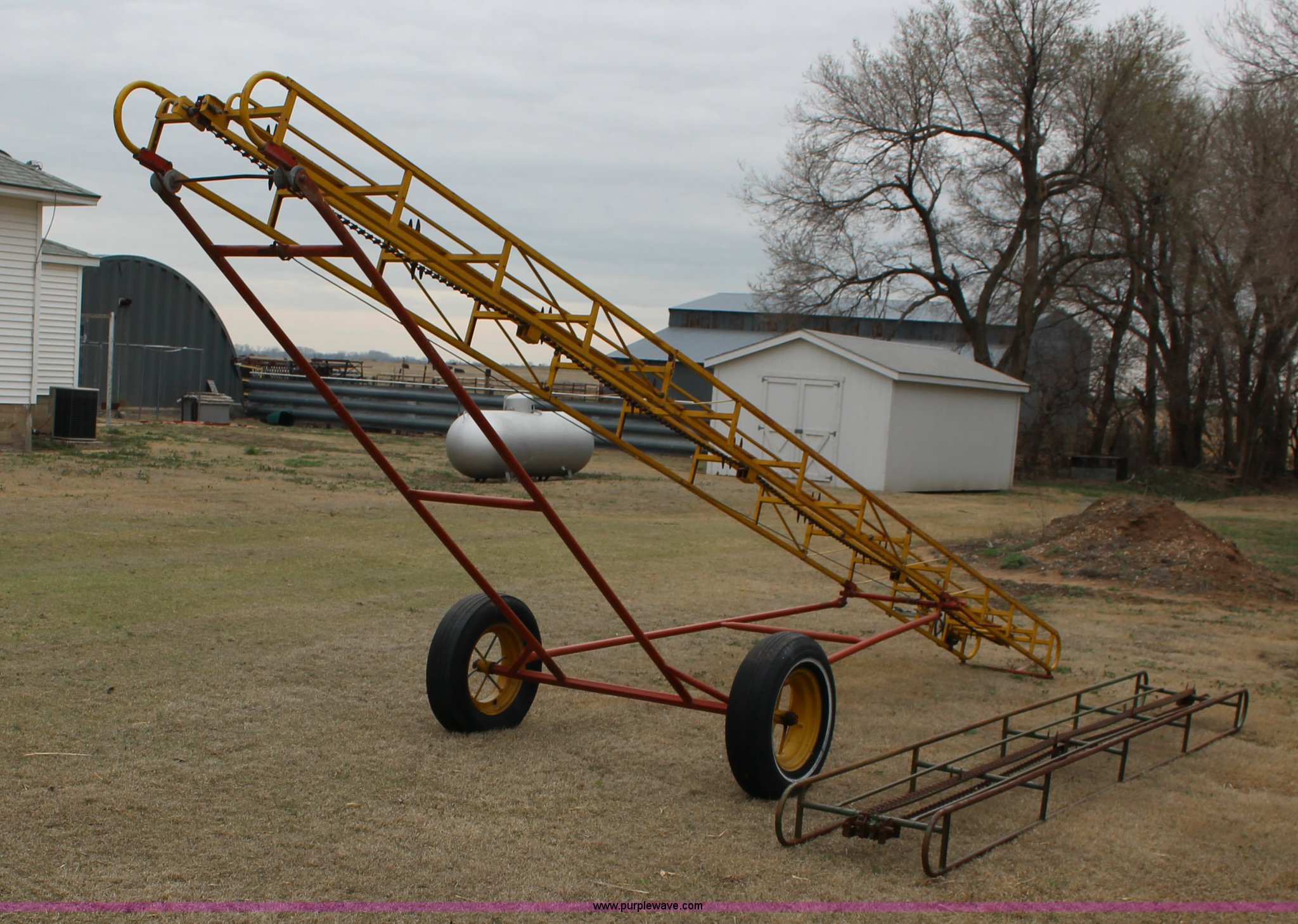 (2) small square bale elevators in Cunningham, KS Item BC9225 sold Purple Wave