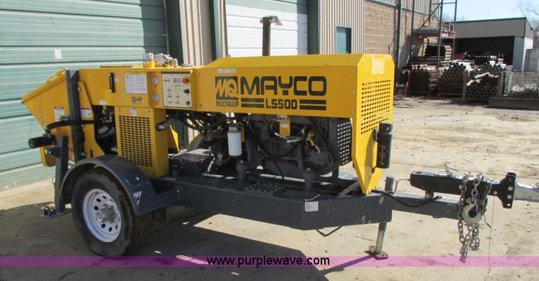 image for item AC9297 Mayco LS500 concrete pump