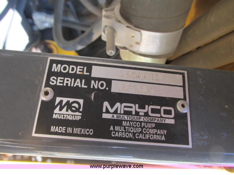 image for item AC9297 Mayco LS500 concrete pump