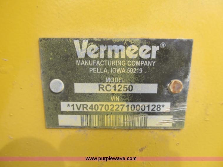 image for item AC9299 2007 Vermeer TRX1250 vibratory plow