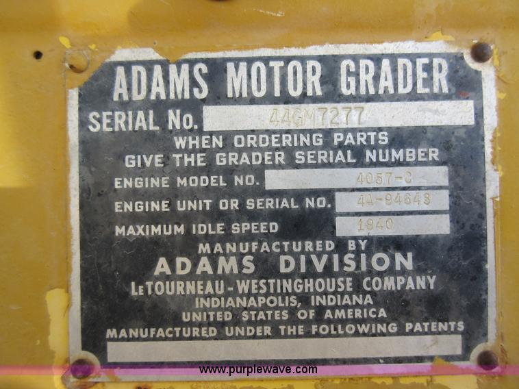 image for item AY9472 Wabco 440 motor grader