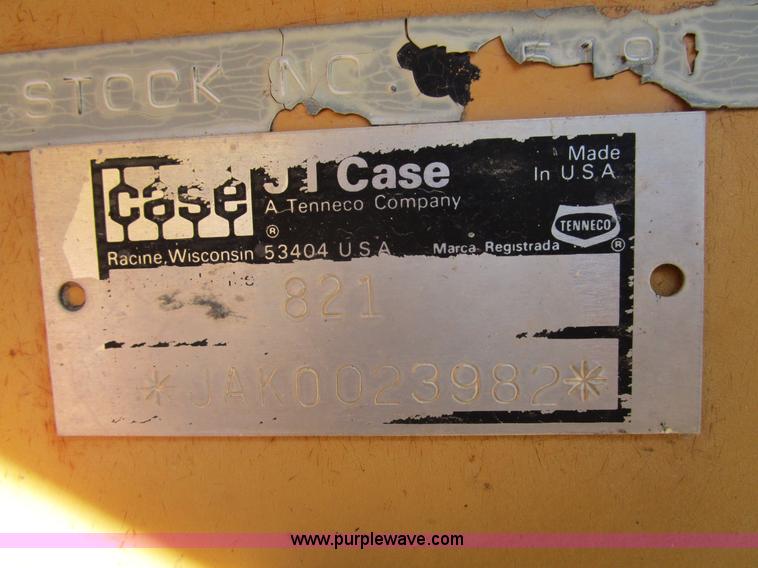 image for item D2397 1991 Case 821 wheel loader