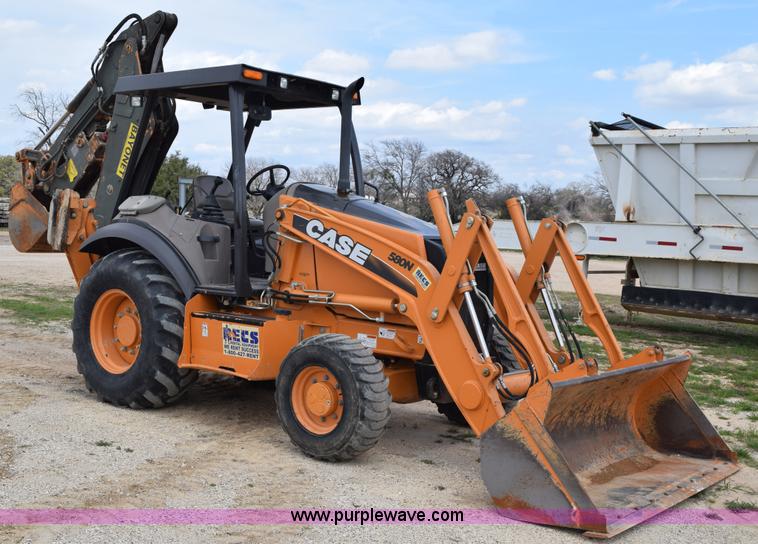 image for item E6286 2011 Case 580N backhoe with Bayonet Breaker